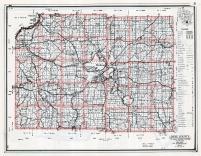 Dane County Map, Wisconsin State Atlas 1959